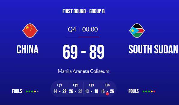 20分惨败南苏丹！中国男篮做对很多 但现实残酷